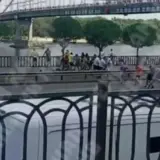В Киеве оборвался трос аттракциона через Днепр