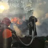 Масштабный пожар произошел в Полтавской области