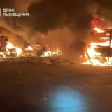 Атака дронов – сгорели 4 грузовых автомобиля