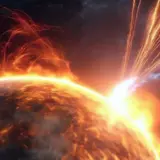 Мощная вспышка класса X1.8 произошла на Солнце