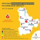 В Киеве и области 2-4 мая удержится чрезвычайный уровень пожарной опасности