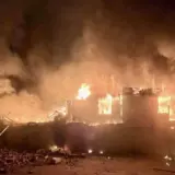 Обстрел Киевской области – в результате российской массированной атаки бушевали пожары