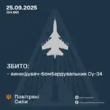Повітряні сили знищили російський Су-34