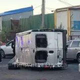 Мобилизация в Украине – люди перевернули бусик ТЦК в Одессе