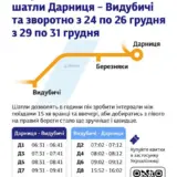 Тестові шатли у пікові години запустять у Києві