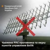 Сили оборони знищили російську РЛС та пункти управління дронів