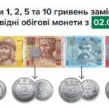 В українців заберуть 1, 2, 5 та 10 гривень