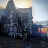 На Закарпатье загорелся деревянный отель