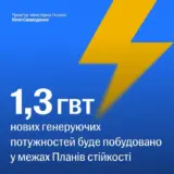 Кабмін хоче побудувати 1,3 ГВт генеруючих потужностей