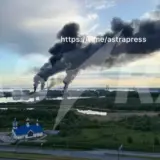 После атаки дронов в Санкт-Петербурге горит крупнейший нефтетерминал