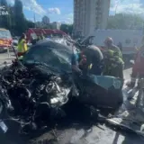 Мерседес на скорости влетел в подземный переход в Киеве – много жертв