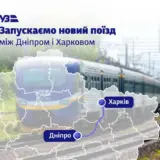 Укрзалізниця запускає новий регіональний поїзд №854/853 Дніпро-Харків-Дніпро
